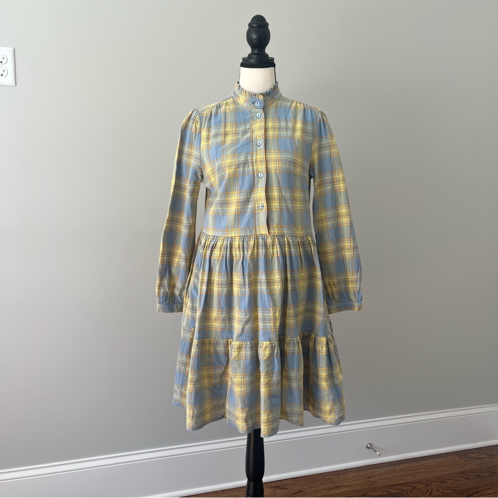 Maison Me (S) plaid prairie dress